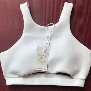 CLEO HARPER COCO BRALETTE SIZE SMALL WHITE